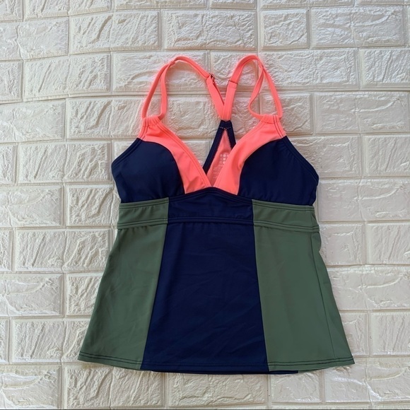Title Nine Kuapapa Color Block Tankini Size S NWT - Picture 1 of 5